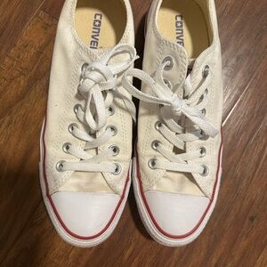 Converse White and Red Women's Shoes